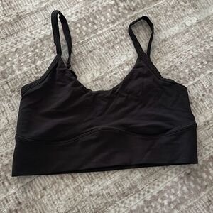Maidenform Size Medium Black bandeau bra sports style bra
